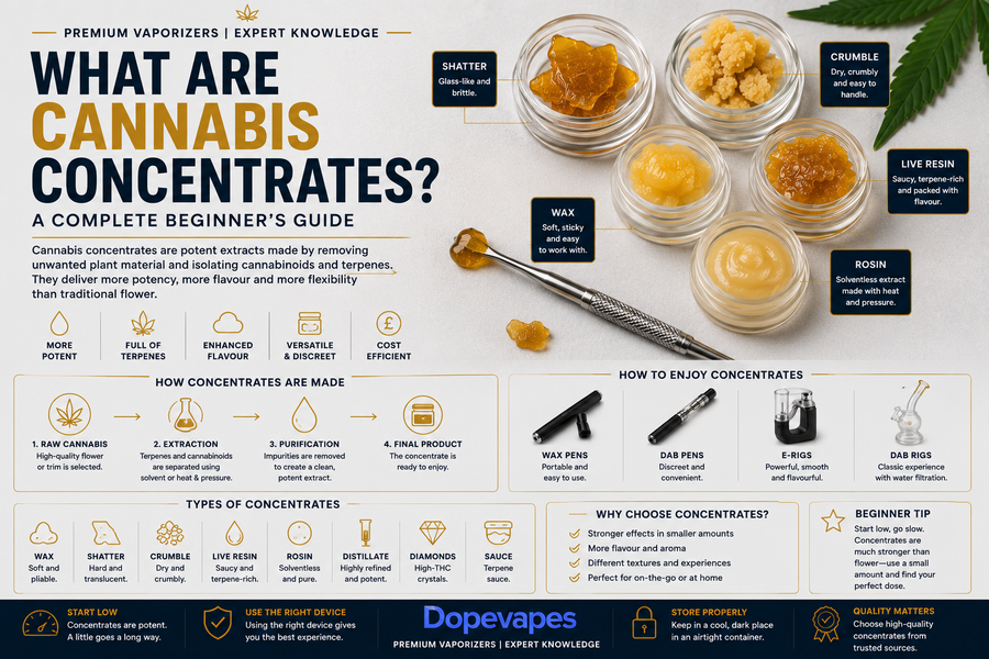 What Are Cannabis Concentrates? A Complete Beginner’s Guide (2026)