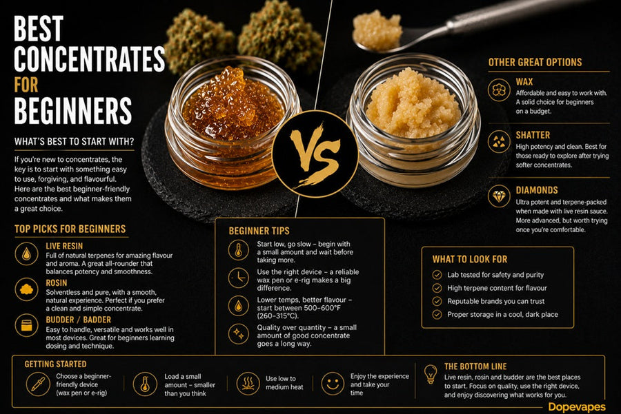 Best Cannabis Concentrates for Beginners (UK Guide 2026)