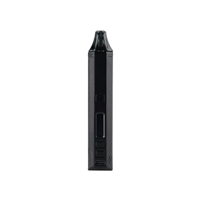 XVAPE Aria+ control panel showing the OLED screen, power button, temperature buttons and USB-C port.