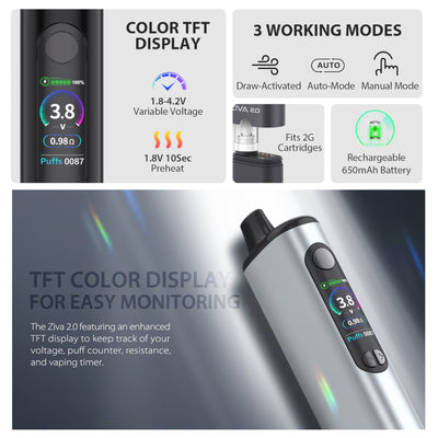 Yocan Ziva 2.0 Cartridge Vaporizer