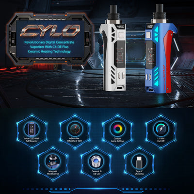 Cylo Wax & Concentrate Vaporizer - Black